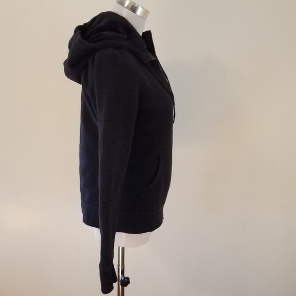 The North Face Black Zip up Hoodie with Fuzzy Inside Sz Small Petite - Picture 6 of 13